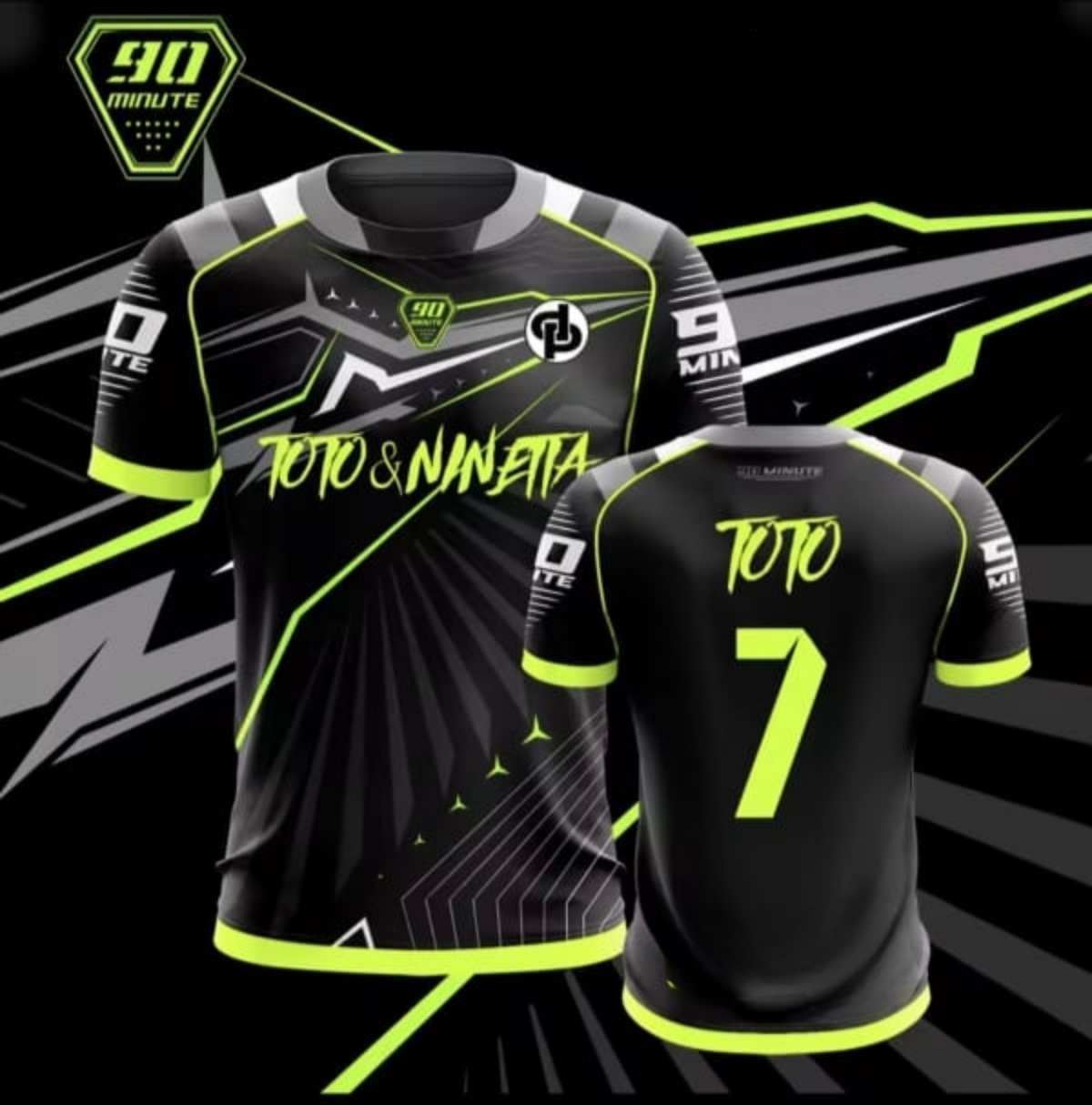 Camiseta Jul Yamaha black/green - Imagen 1