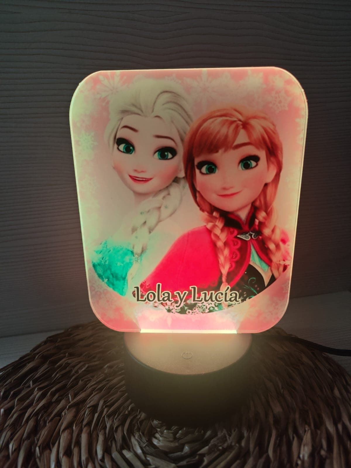 Lampara led personalizada frozen - Imagen 1
