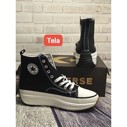 Sneakers Converse run lona negra - Imagen 2