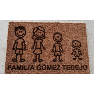 Felpudo familia - Imagen 1